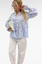 camicia con fantasia floreale greek